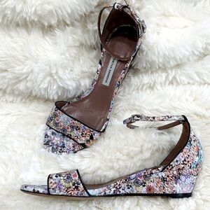 Tabitha Simmons Juniper Floral wedge sandals